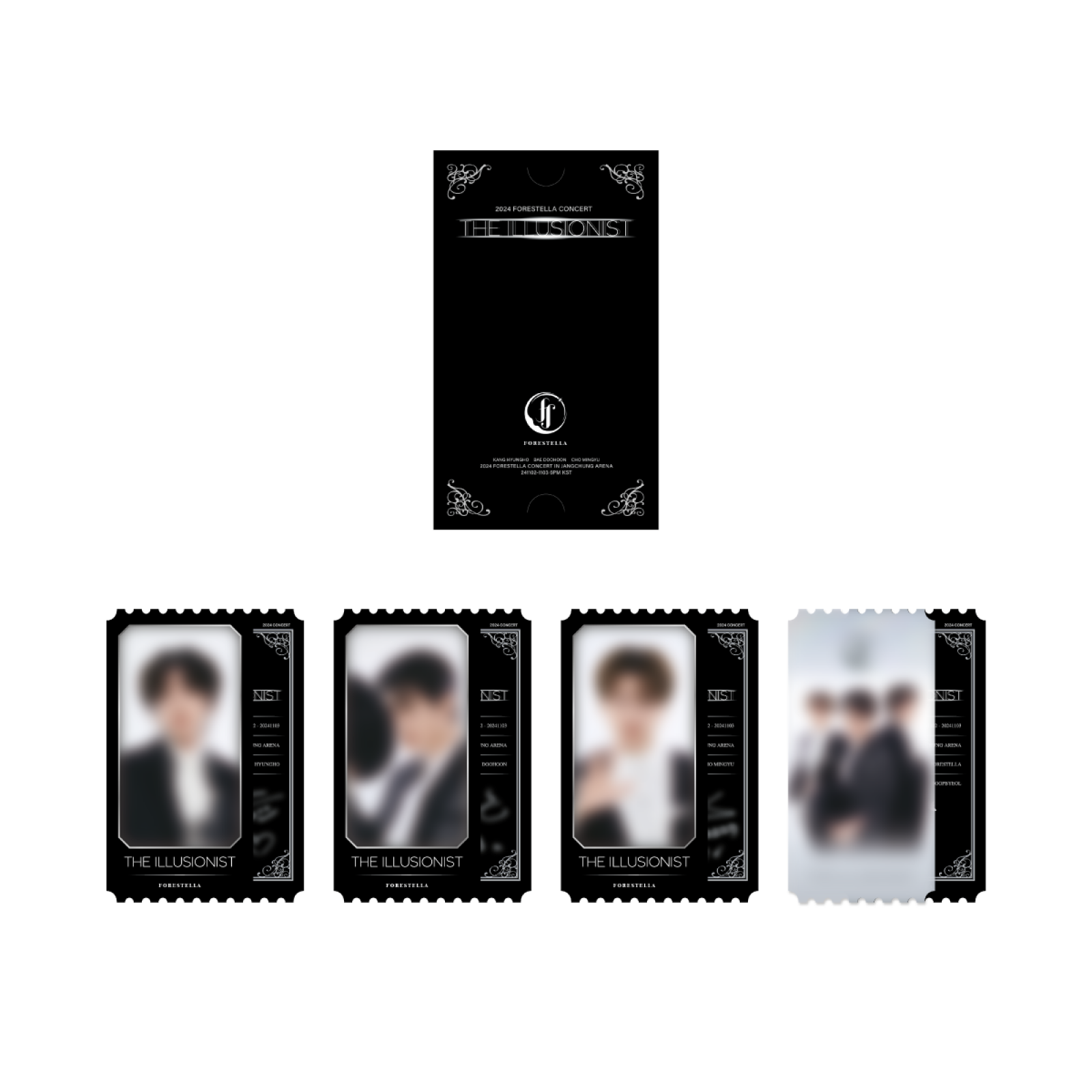 FORESTELLA - 10 Photo Ticket Set / 2024 FORESTELLA CONCERT [THE ILLUSIONIST] OFFICIAL MD