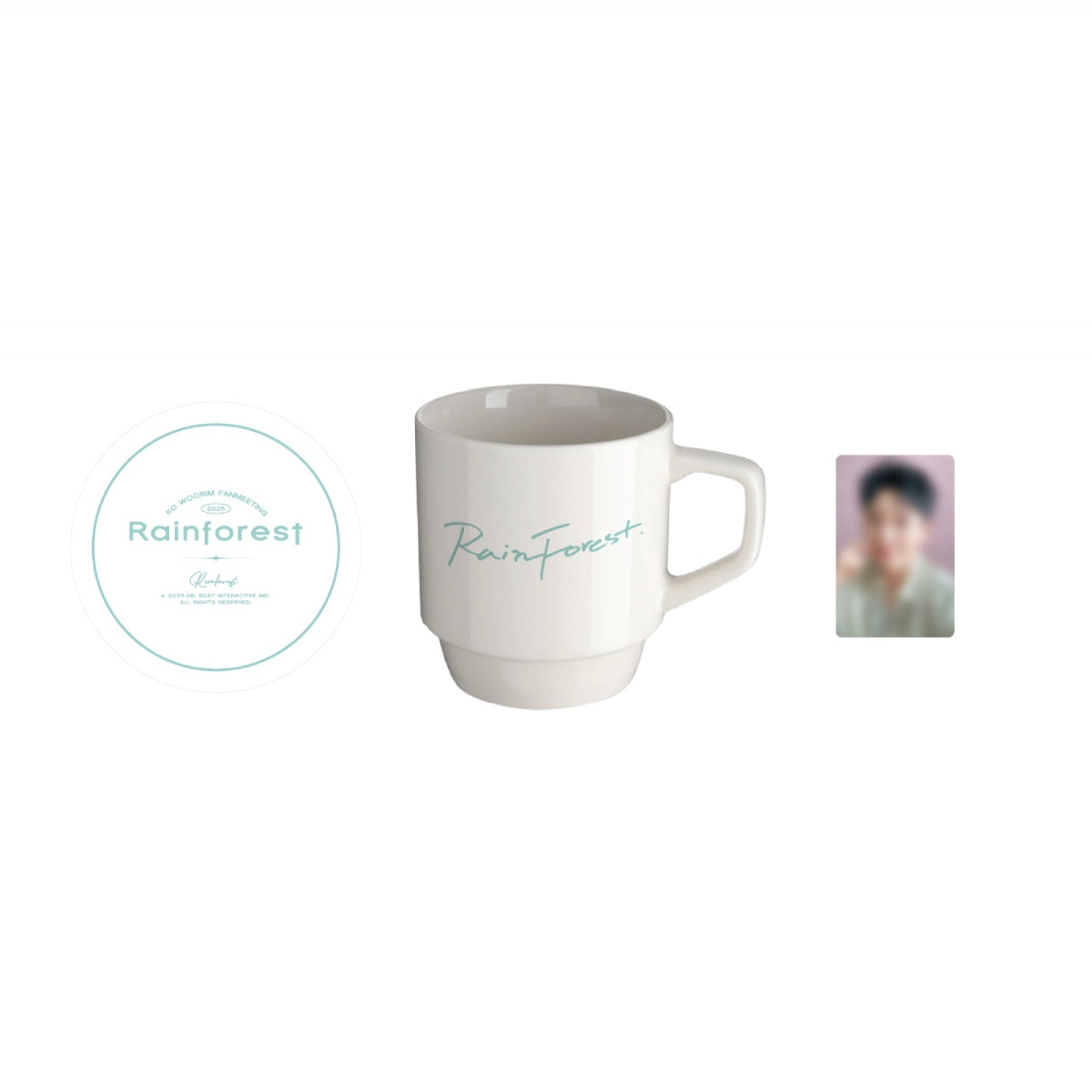 KO WOORIM - 07 Mug Cup & Cup Coaster Set / KO WOORIM FANMEETING [Rainforest] OFFICIAL MD