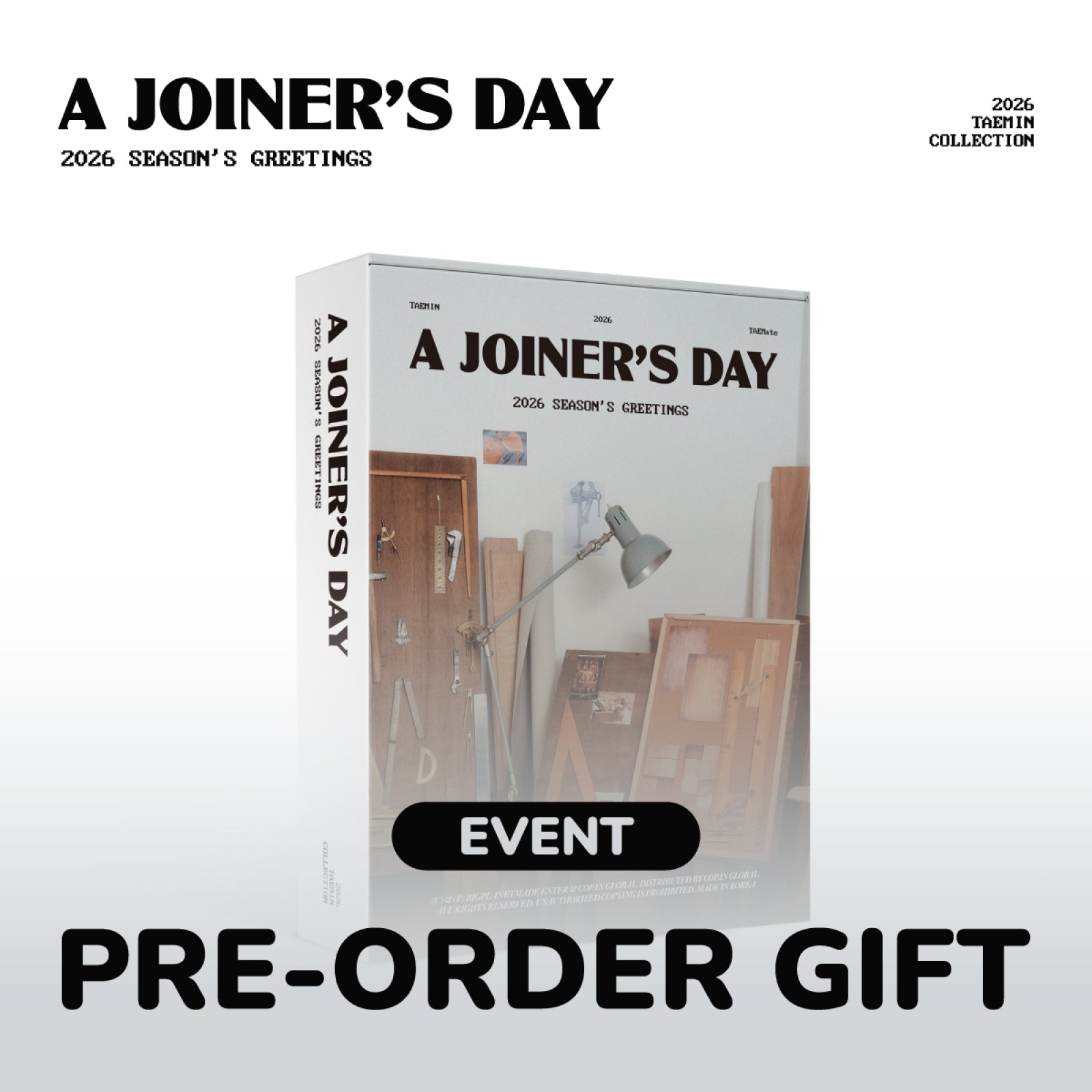 [Pre-order/Event] TAEMIN - 2026 Season's Greetings [A Joiner's Day]