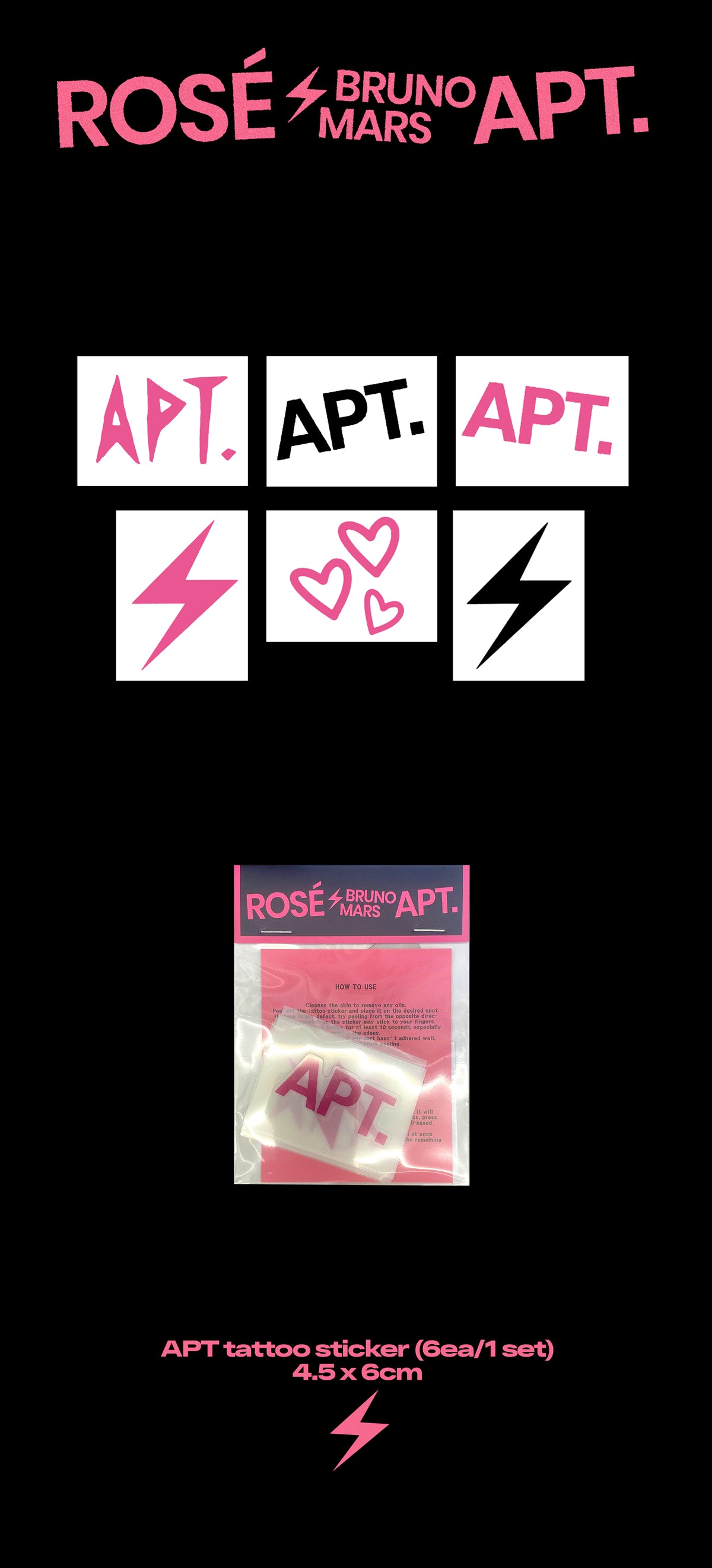ROSE - 12 APT TATTOO STICKER SET / [ROSIE] OFFICIAL MD