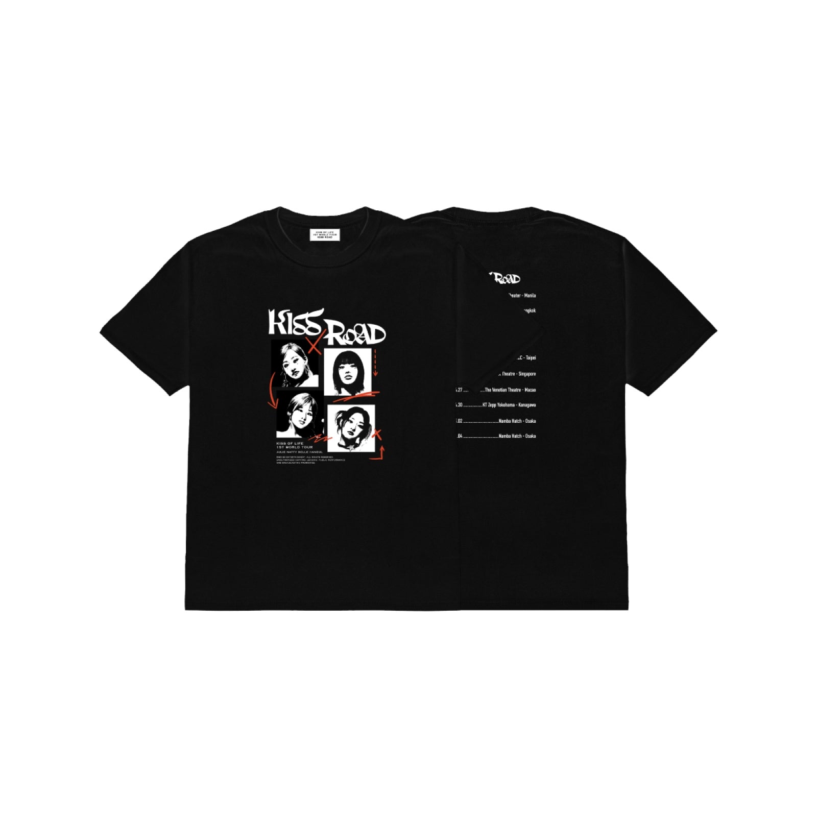 KISS OF LIFE - 05 T-shirt / 1ST WORLD TOUR [KISS ROAD]