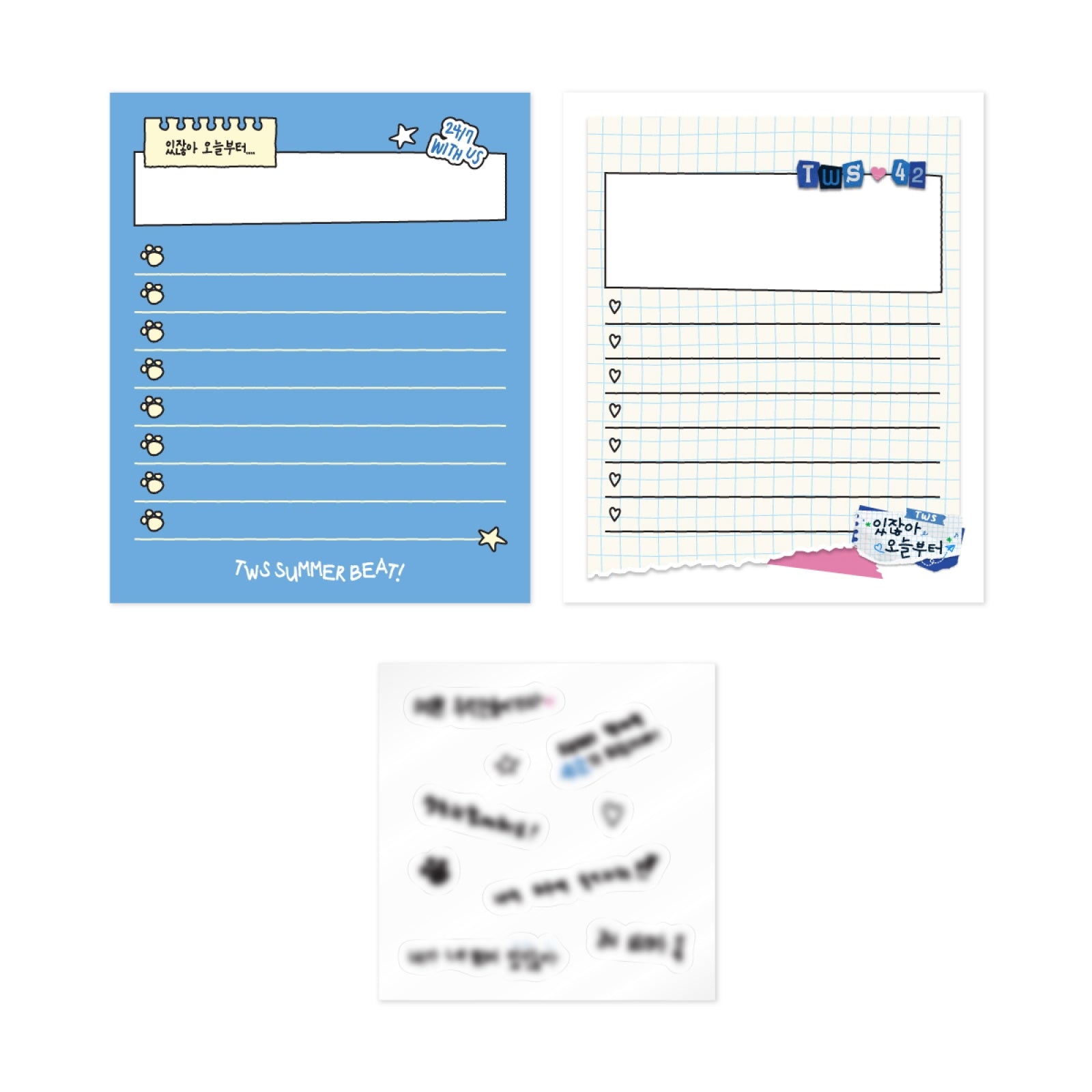 TWS - 09 To Do List Memo Pad Set / 2ND MINI ALBUM [SUMMER BEAT!] POP-UP MD