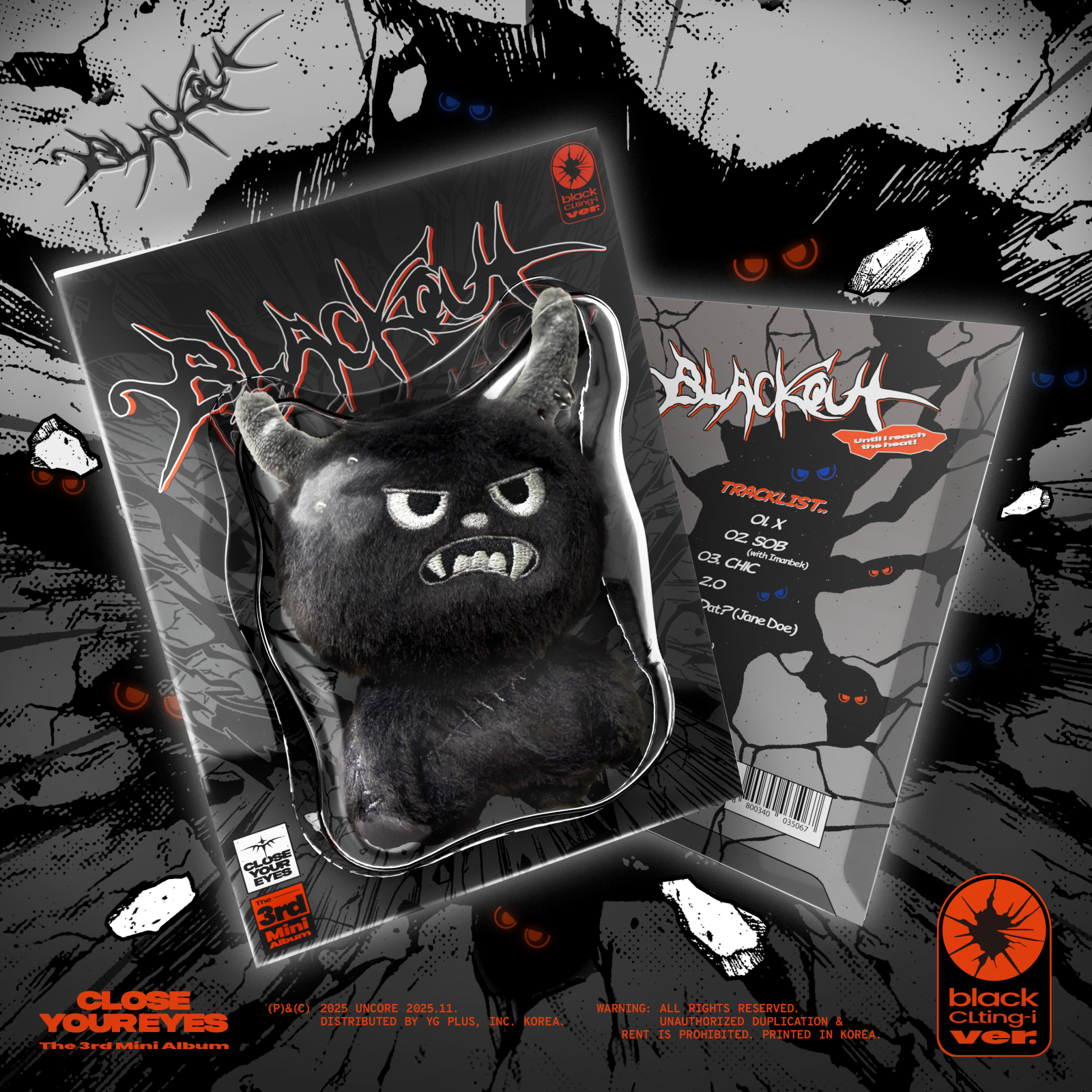 CLOSE YOUR EYES - blackout / 3rd Mini Album (black CLting-i ver.)