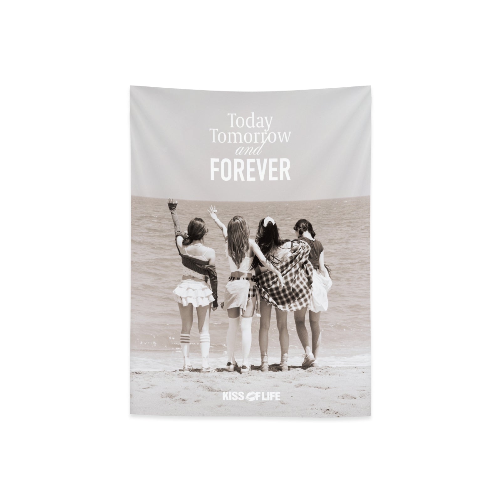 KISS OF LIFE - 02 Chiffon Fabric Poster / KISS OF LIFE 4TH MINI ALBUM POP-UP STORE MD