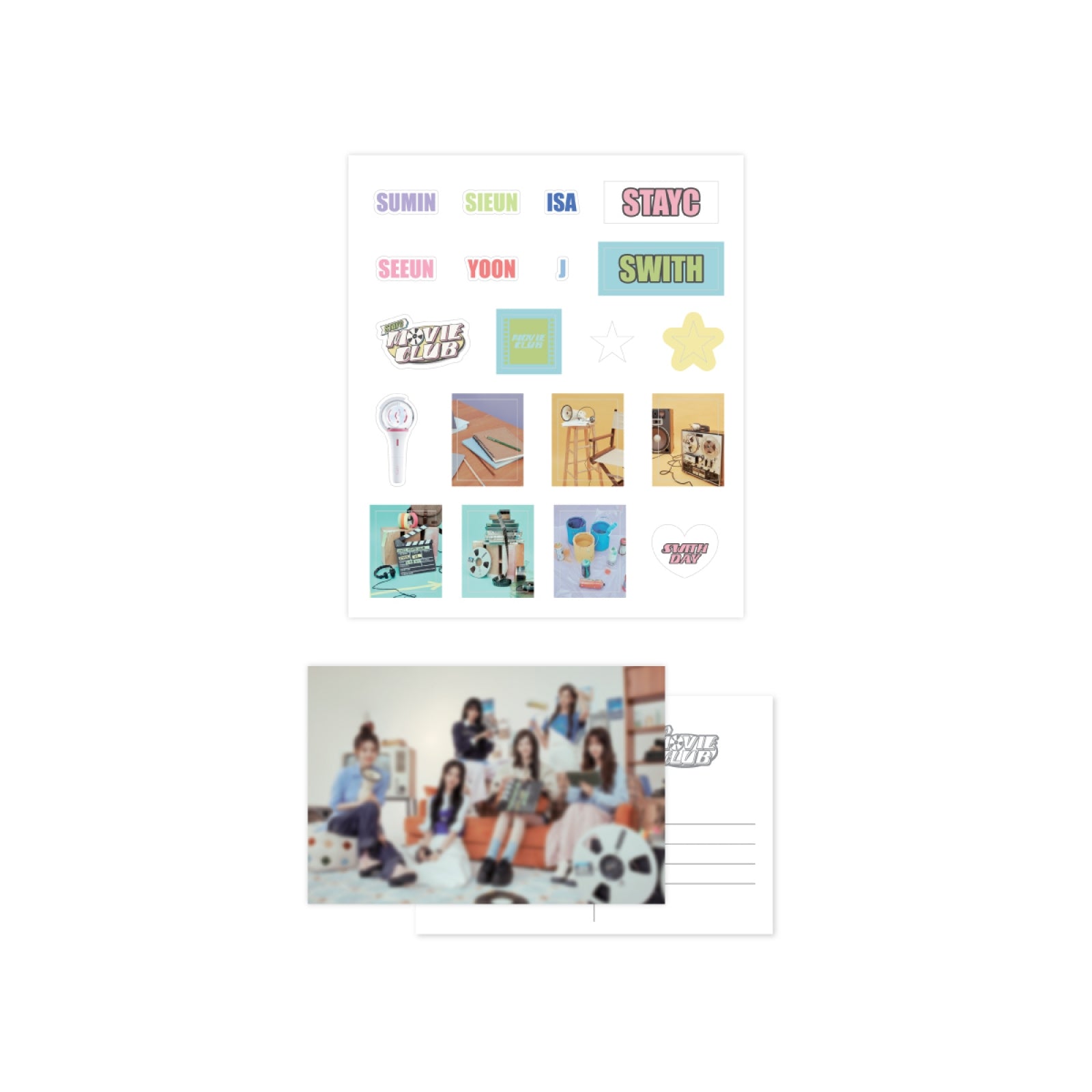 STAYC - 02 STAYC Decoration Sticker & Postcard / 2024 STAYC FANMEETING [STAYC MOVIE CLUB] MD