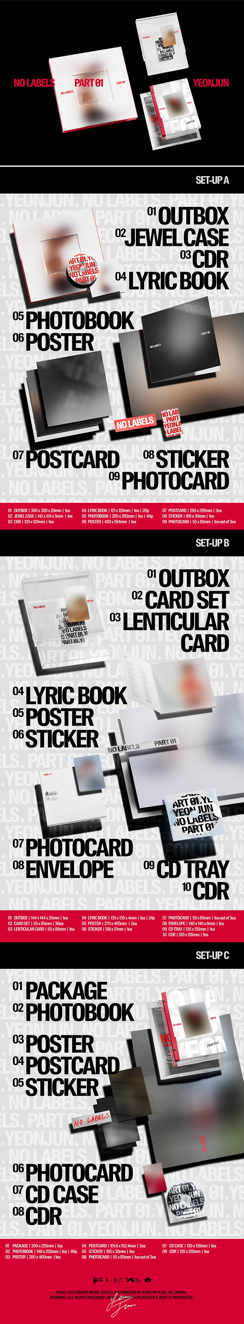 YEONJUN - 'NO LABELS: PART 01' / 1st Mini Album