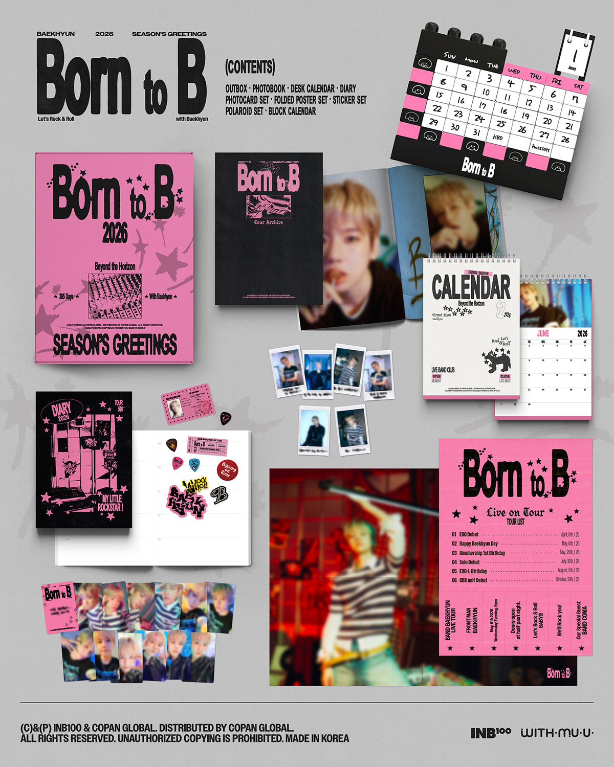 [Pre-order/Event] BAEKHYUN - 2026 Season's Greetings [Born to B]