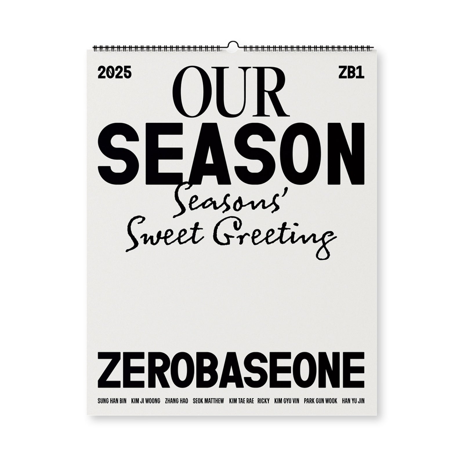 ZEROBASEONE - 2025 Season's Greetings [OUR Season] (Calendar Ver.)