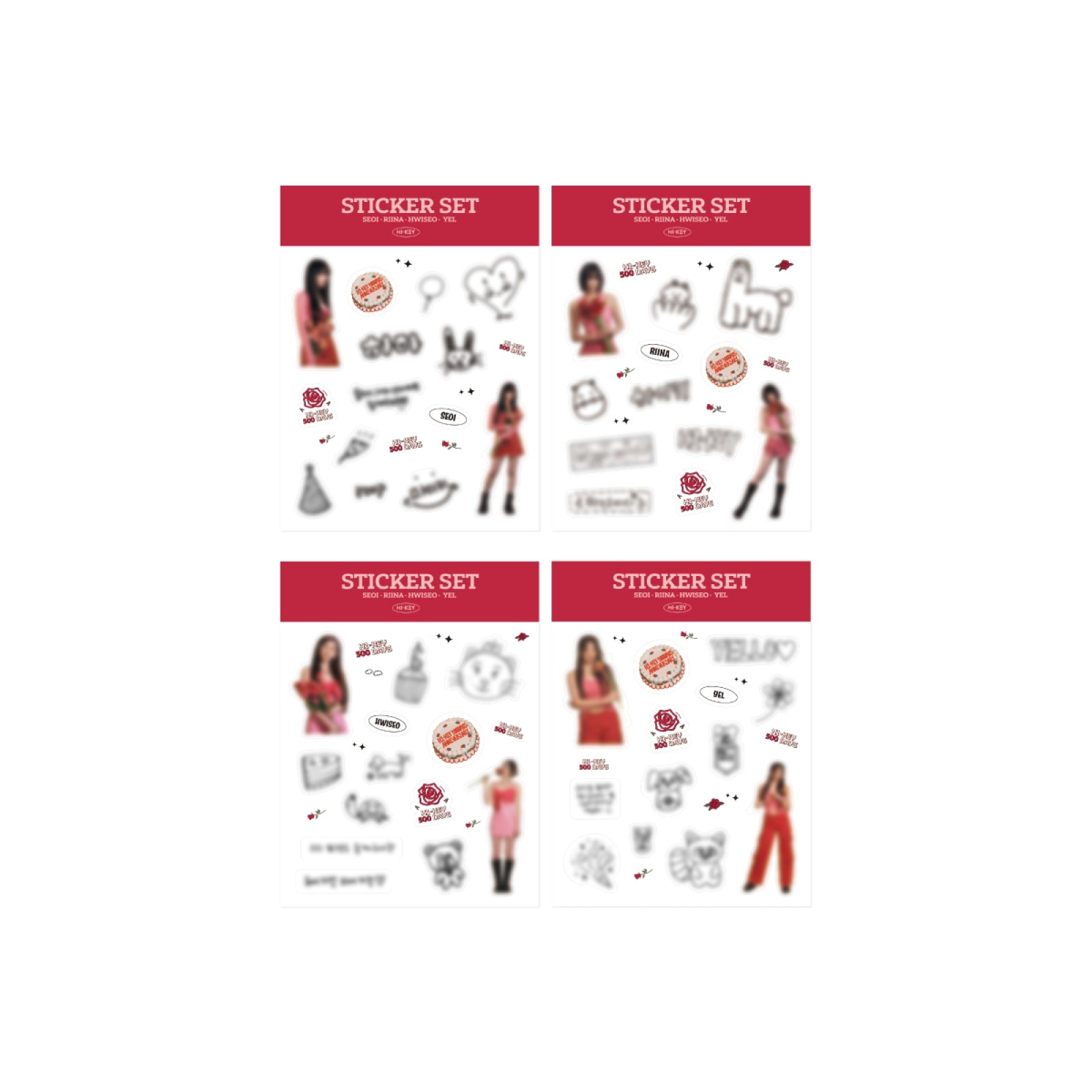 H1-KEY - 06 Sticker Set / H1-KEY 500 DAYS POP-UP STORE MD