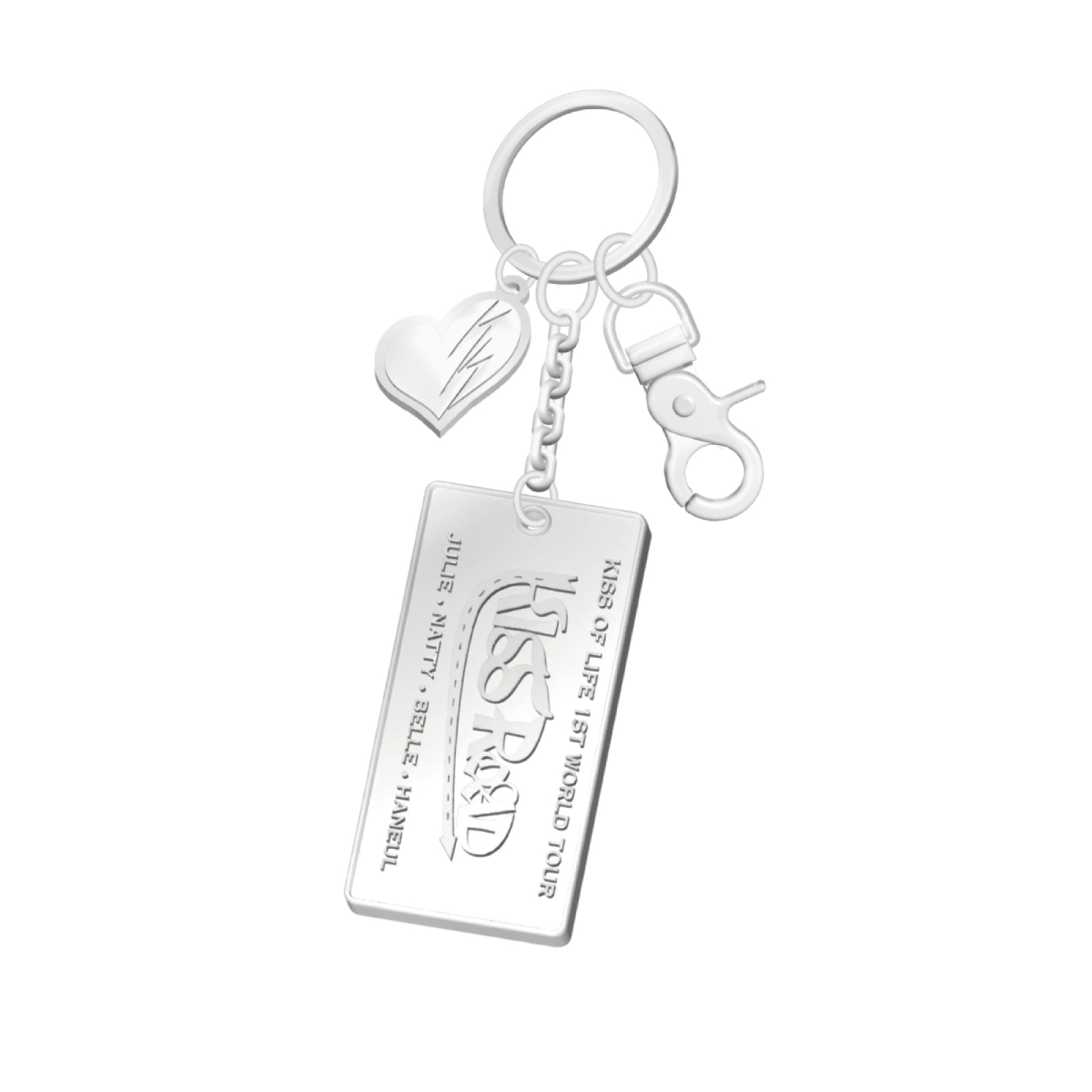 KISS OF LIFE - 06 Metal Keyring / 1ST WORLD TOUR [KISS ROAD]