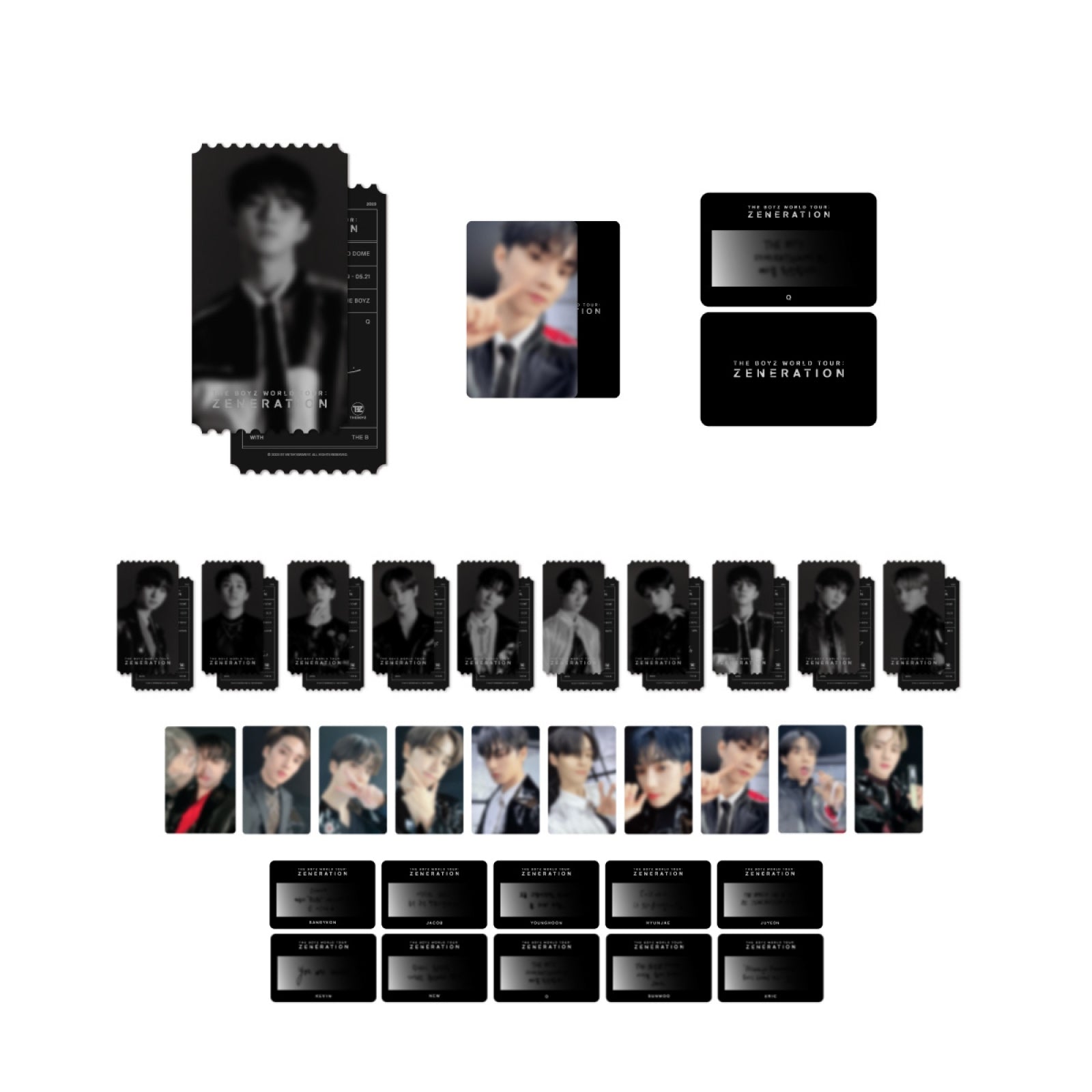 THE BOYZ - 09 Ticket Photo Set / THE BOYZ WORLD TOUR : ZENERATION