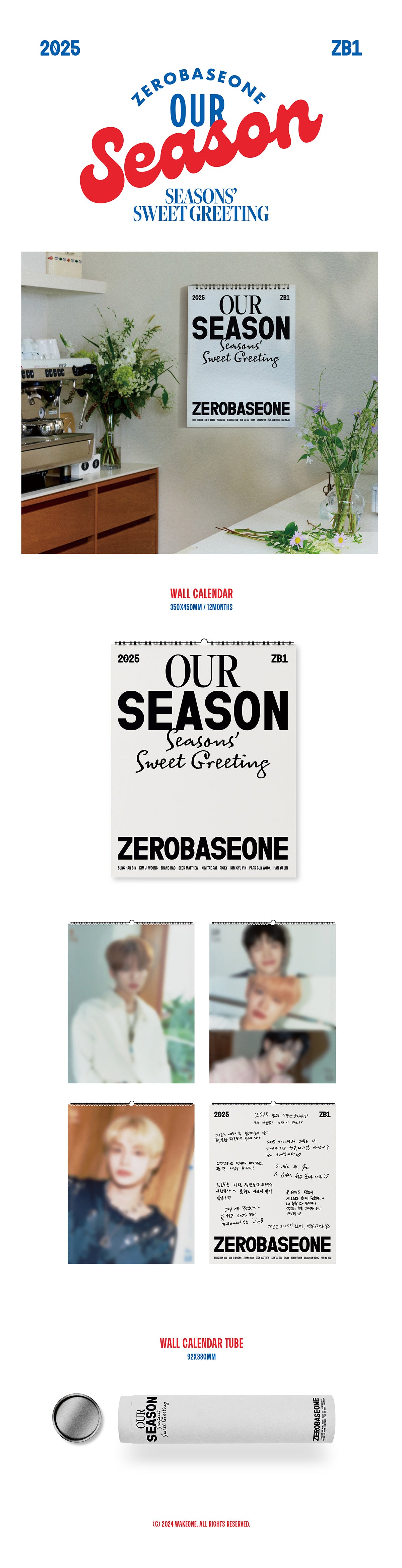 ZEROBASEONE - 2025 Season's Greetings [OUR Season] (Calendar Ver.)