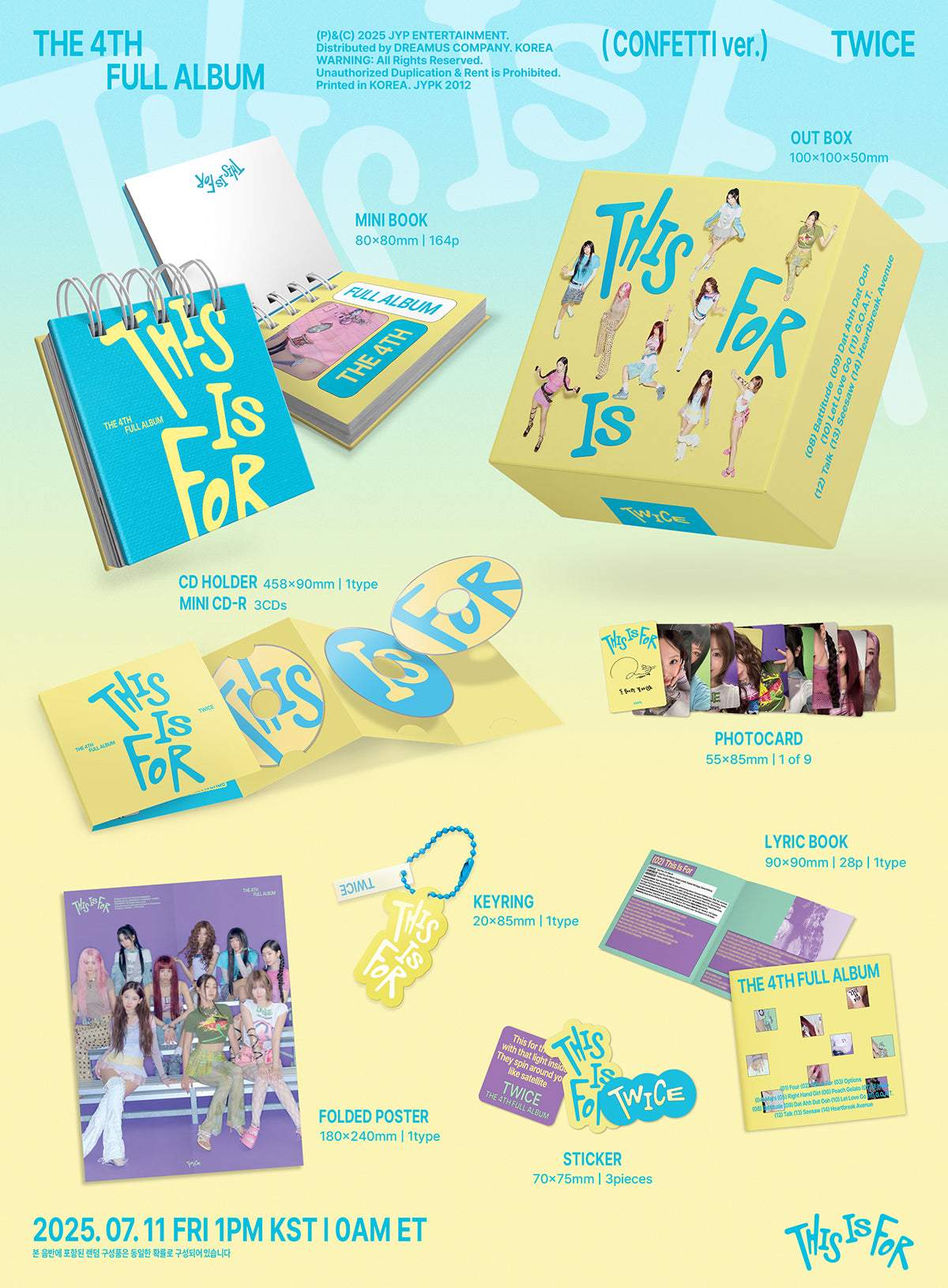 TWICE - THIS IS FOR / 4th Full Album (CONFETTI ver.)