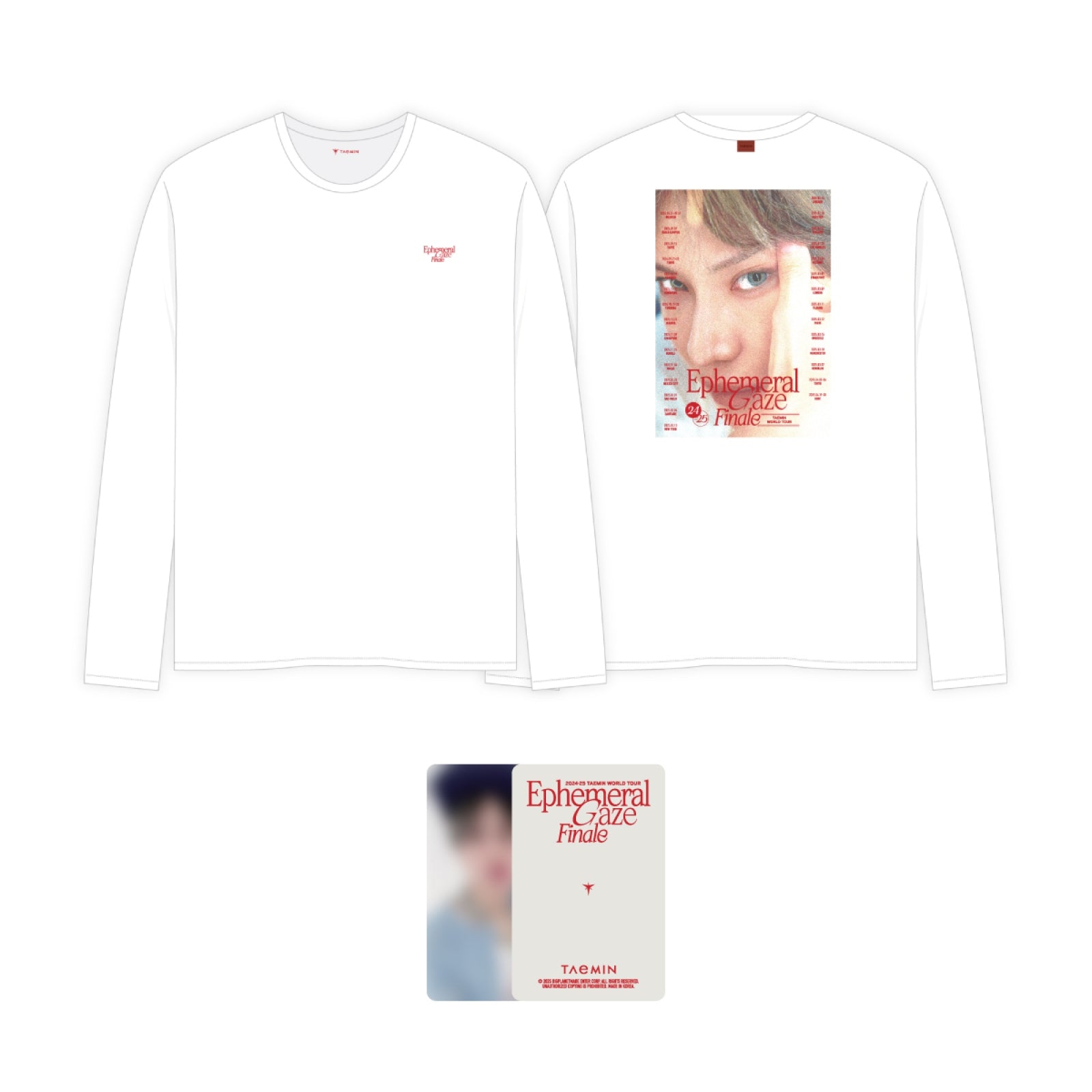 TAEMIN - 03 Long Sleeve T-Shirt / 2024-25 TAEMIN WORLD TOUR [Ephemeral Gaze] Finale OFFICIAL MD