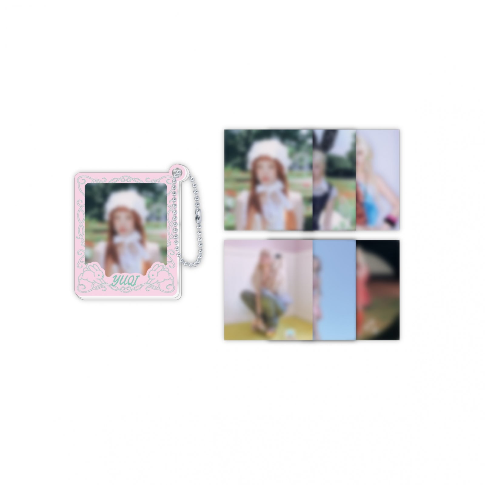 YUQI - 12 Photo Frame Keyring / 1st Single Album [Motivation] POP-UP MD
