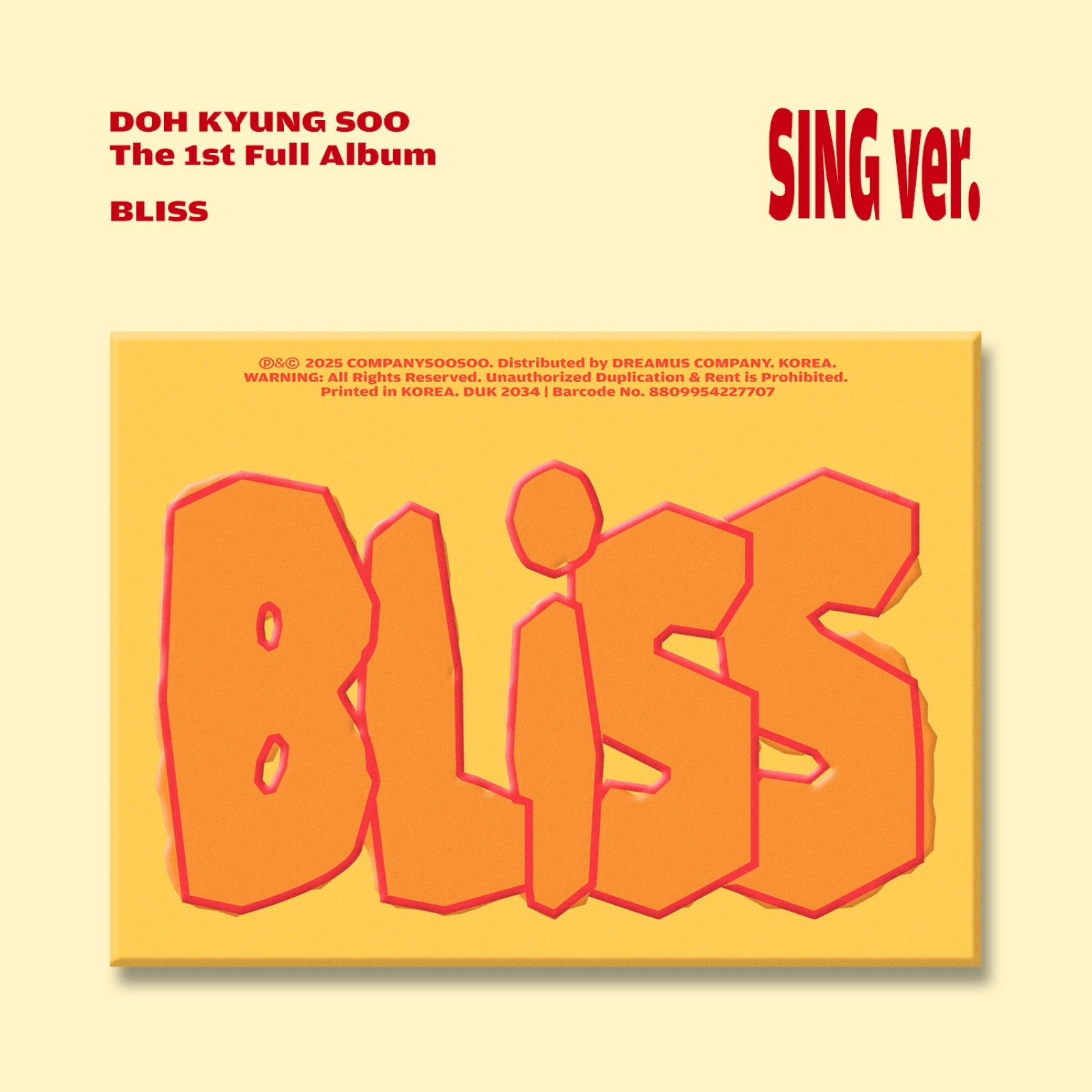 D.O. - BLISS / 1st Studio Album (Sing Ver.)