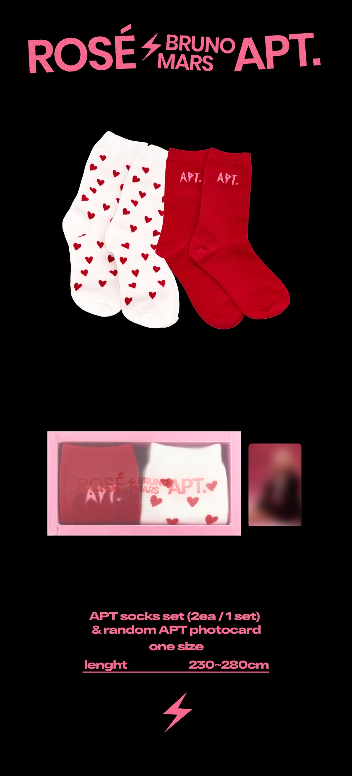 ROSE - 02 APT SOCKS SET / [ROSIE] OFFICIAL MD
