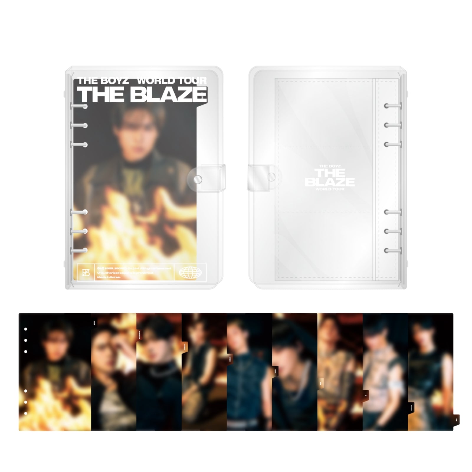 THE BOYZ - 11 Photocard Binder Index Set / THE BOYZ [THE BLAZE] WORLD TOUR in SEOUL