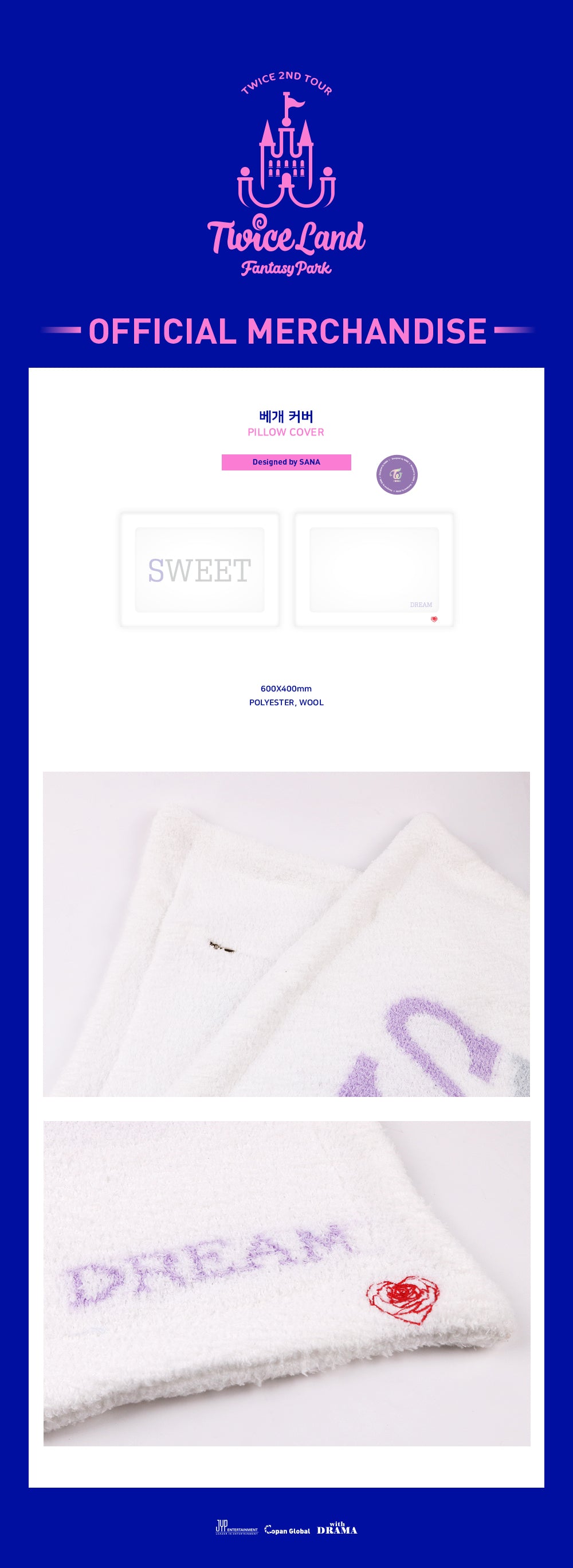 TWICE - Pillowcase / 2018 FANTASY PARK