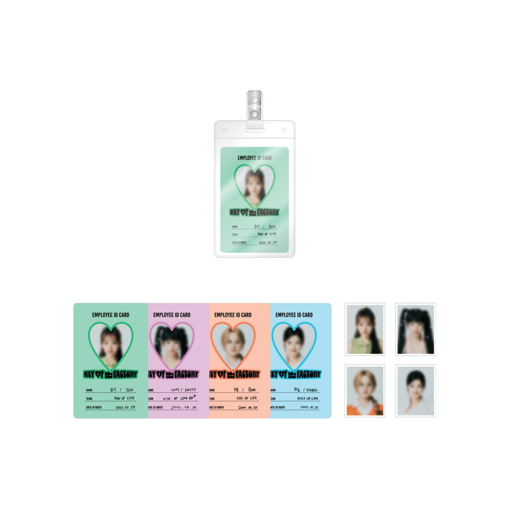 KISS OF LIFE - 04 ID Card Set / 2024 FAN-CON [KEY OF FACTORY] MD