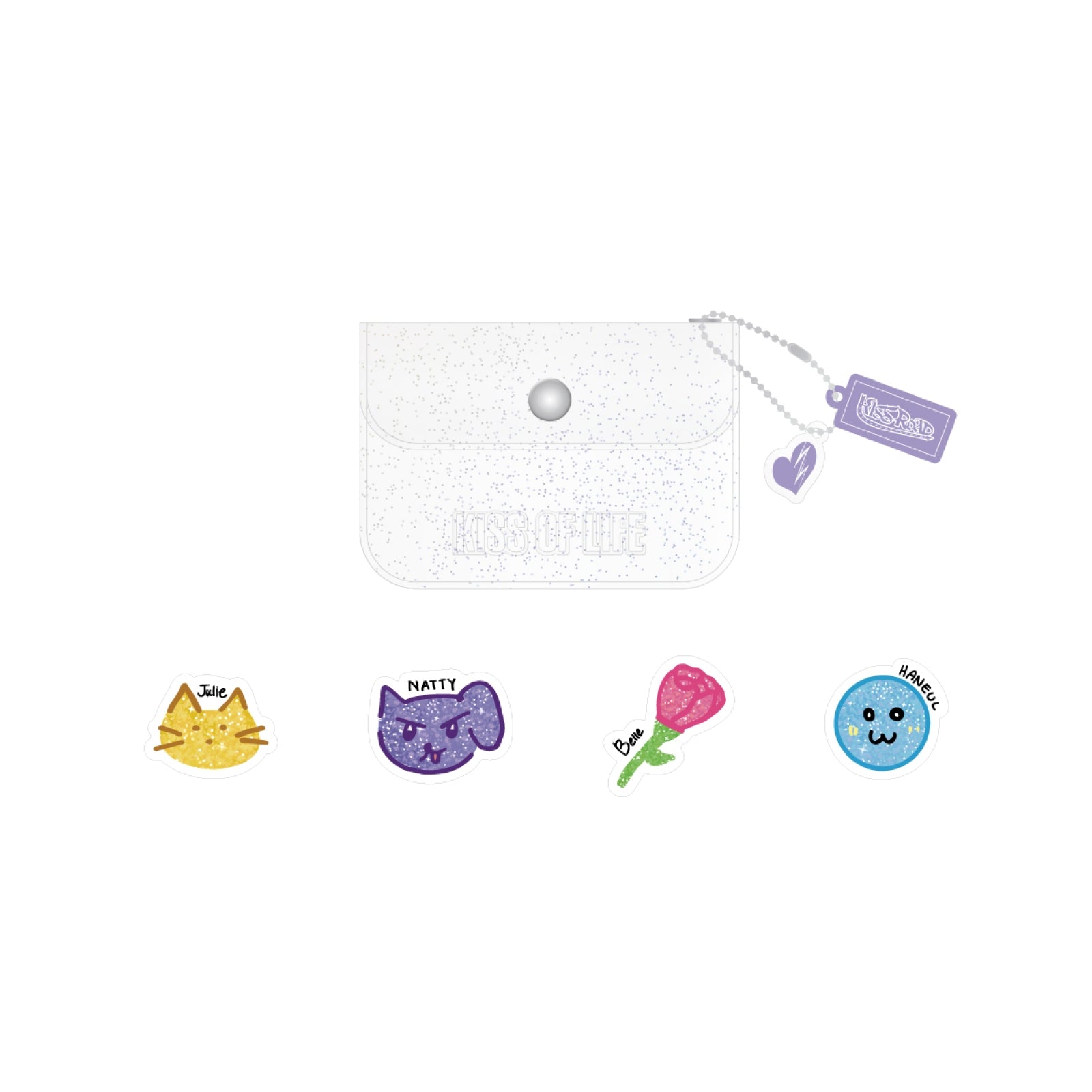 KISS OF LIFE - 03 PVC Wallet / 1ST WORLD TOUR [KISS ROAD]