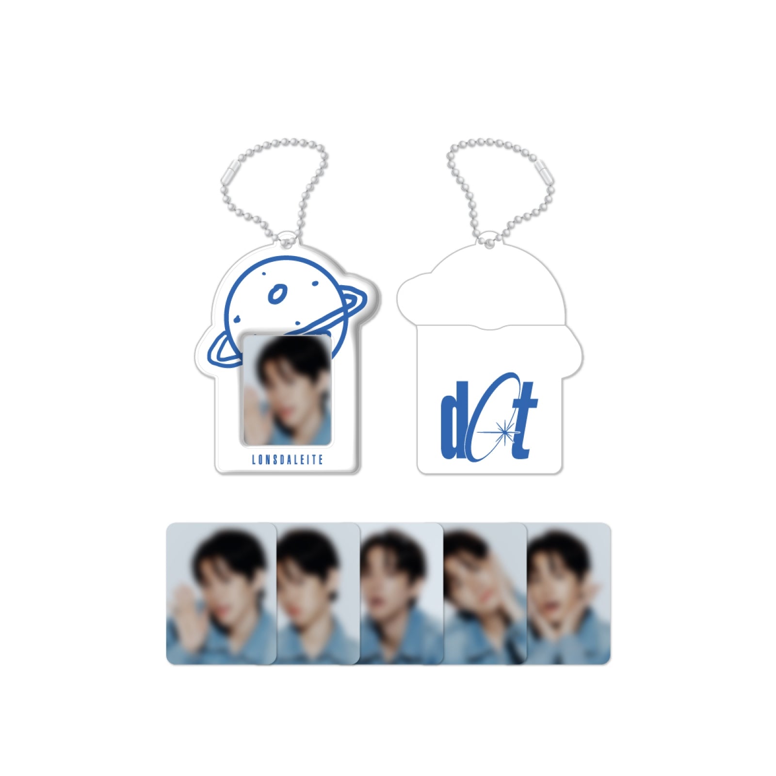BAEKHYUN - 10 Mini Trading Cards & Mini PVC Holder / 2024 BAEKHYUN ASIA TOUR 'Lonsdaleite [dot]' OFFICIAL MD