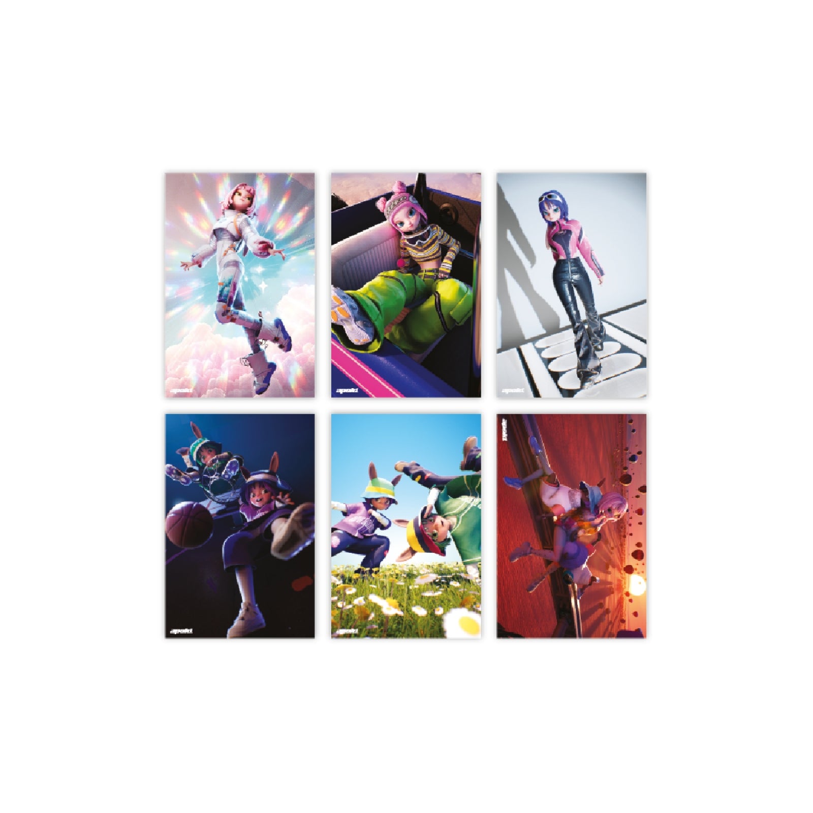 APOKI - 04 Hologram Postcard Set / 2024 APOKI POP-UP STORE OFFICIAL MD