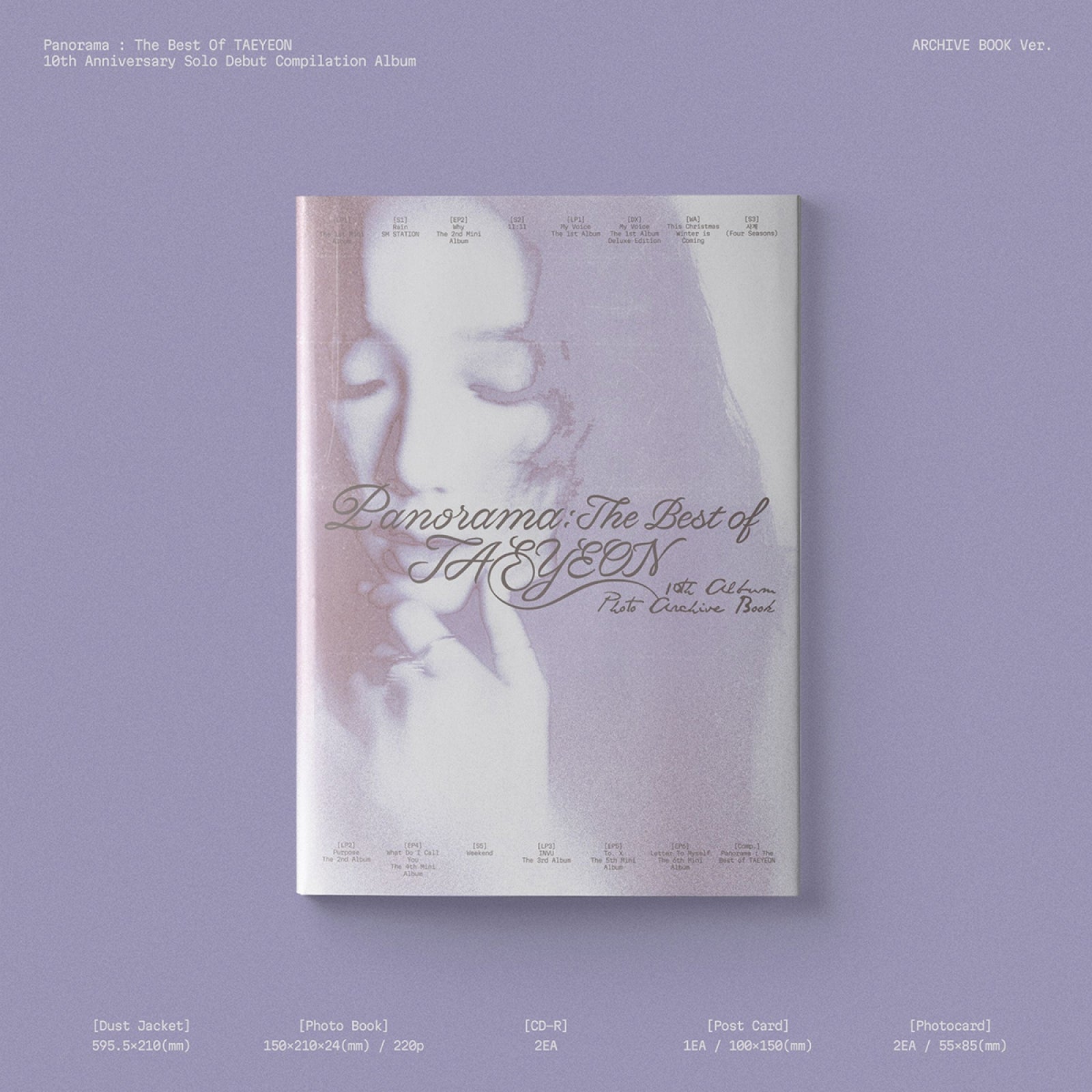 [Pre-order] TAEYEON - Panorama : The Best of TAEYEON (ARCHIVE BOOK Ver.)
