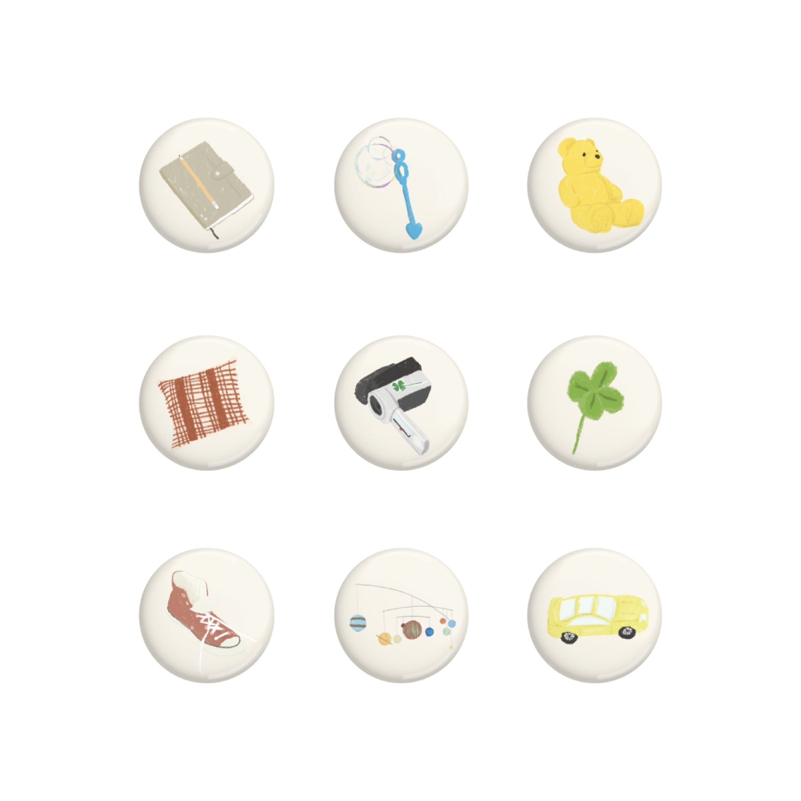 THE BOYZ - 14 Random Mini Pin Buttons / 2025 THE BOYZ POP-UP [LUCKY LITTLE THINGS] OFFICIAL MD