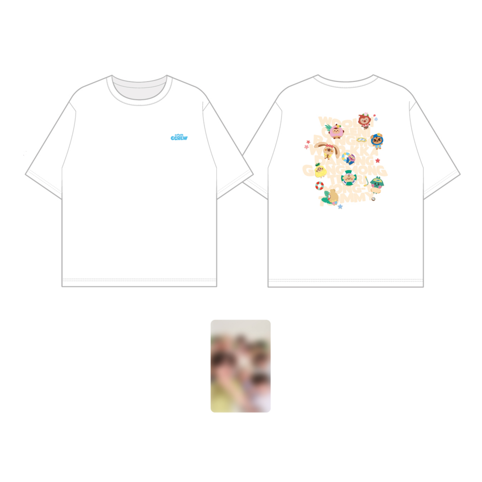 CRAVITY - 08 CCREW Short Sleeve T-shirt / 2023 CRAVITY CHARACTER [SUMMER CCREW] POP-UP STORE