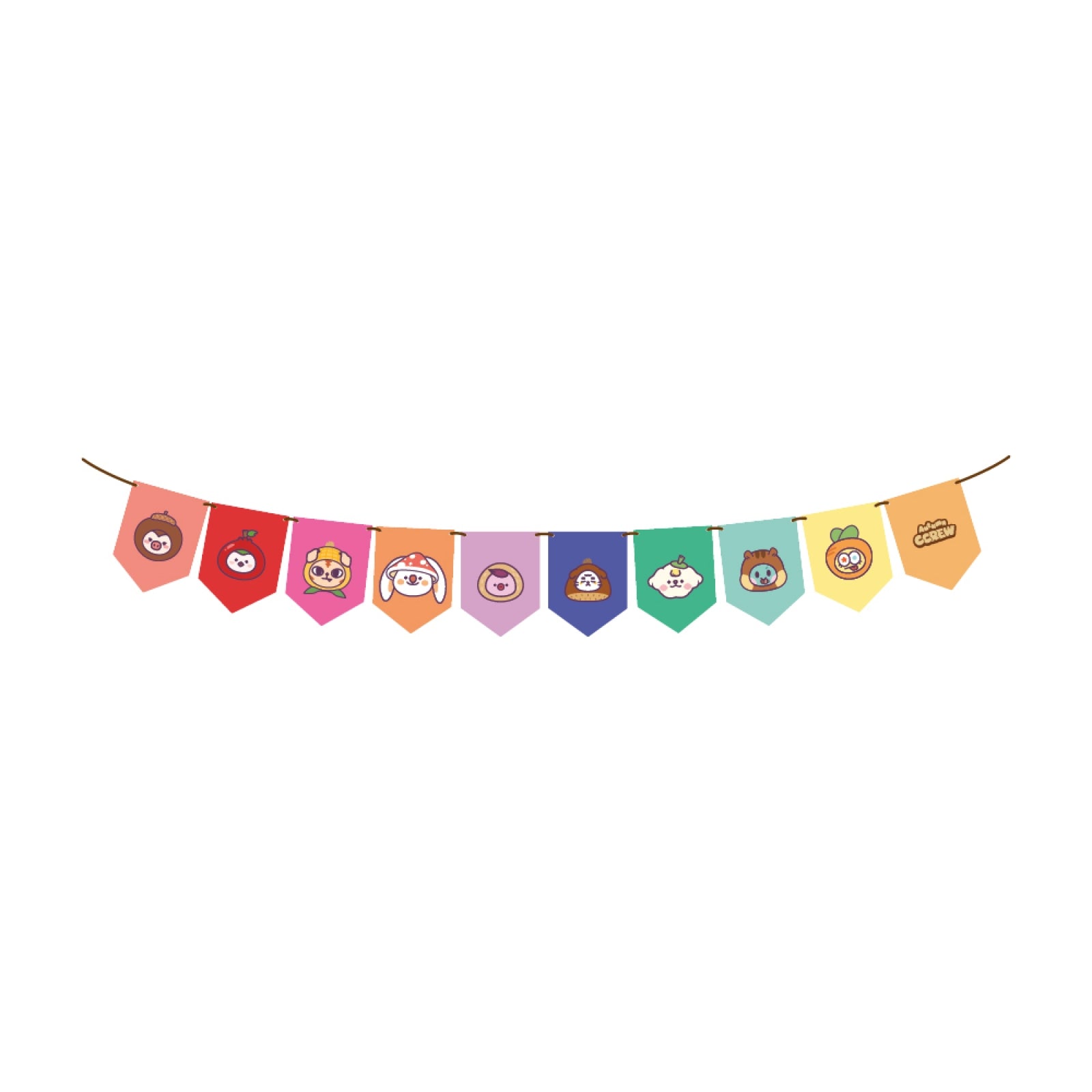 CRAVITY - 10 CCREW Mini Garland / 2024 CRAVITY CHARACTER [AUTUMN CCREW] POP-UP STORE OFFICIAL MD