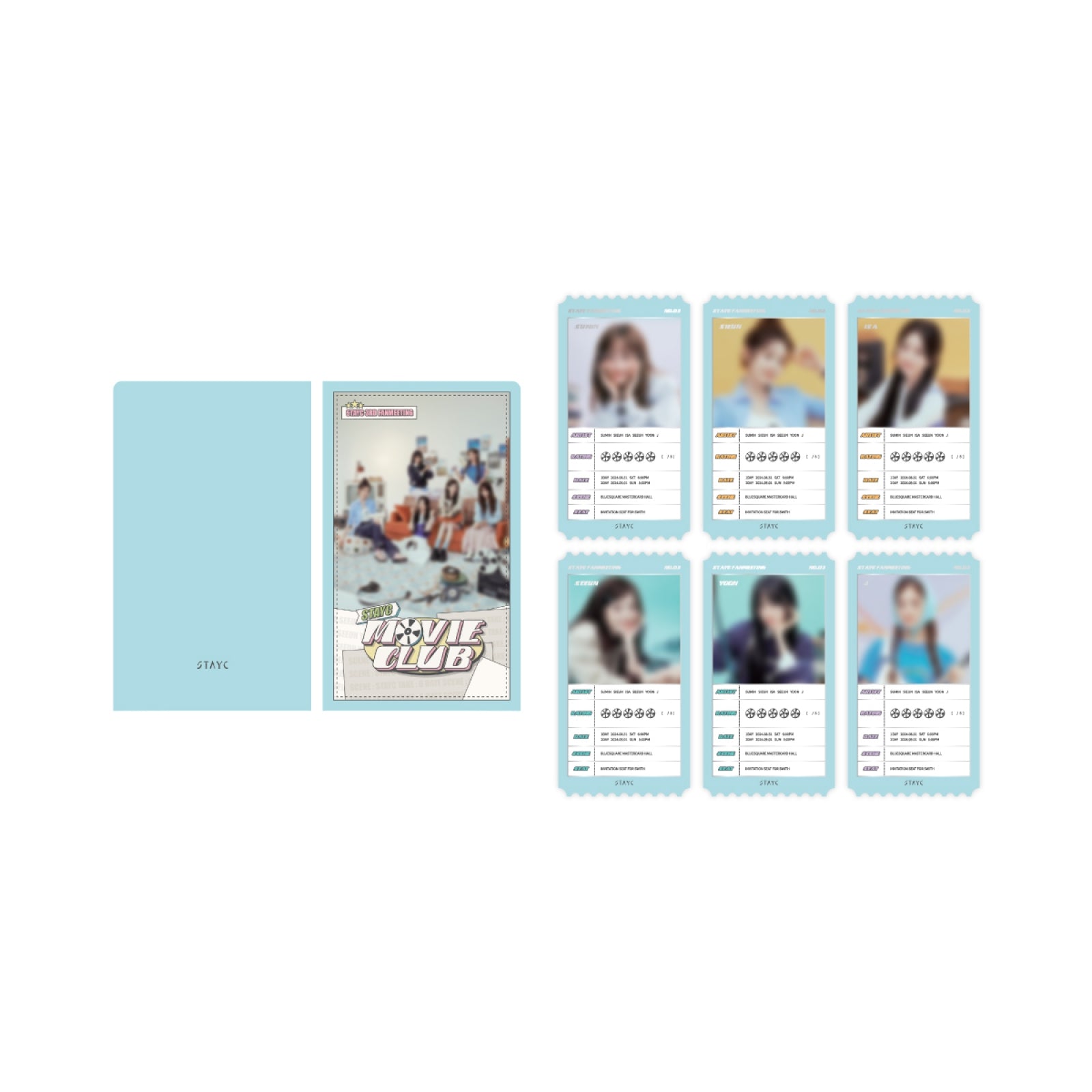 STAYC - 05 STAYC Ticket Holder Set / 2024 STAYC FANMEETING [STAYC MOVIE CLUB] MD
